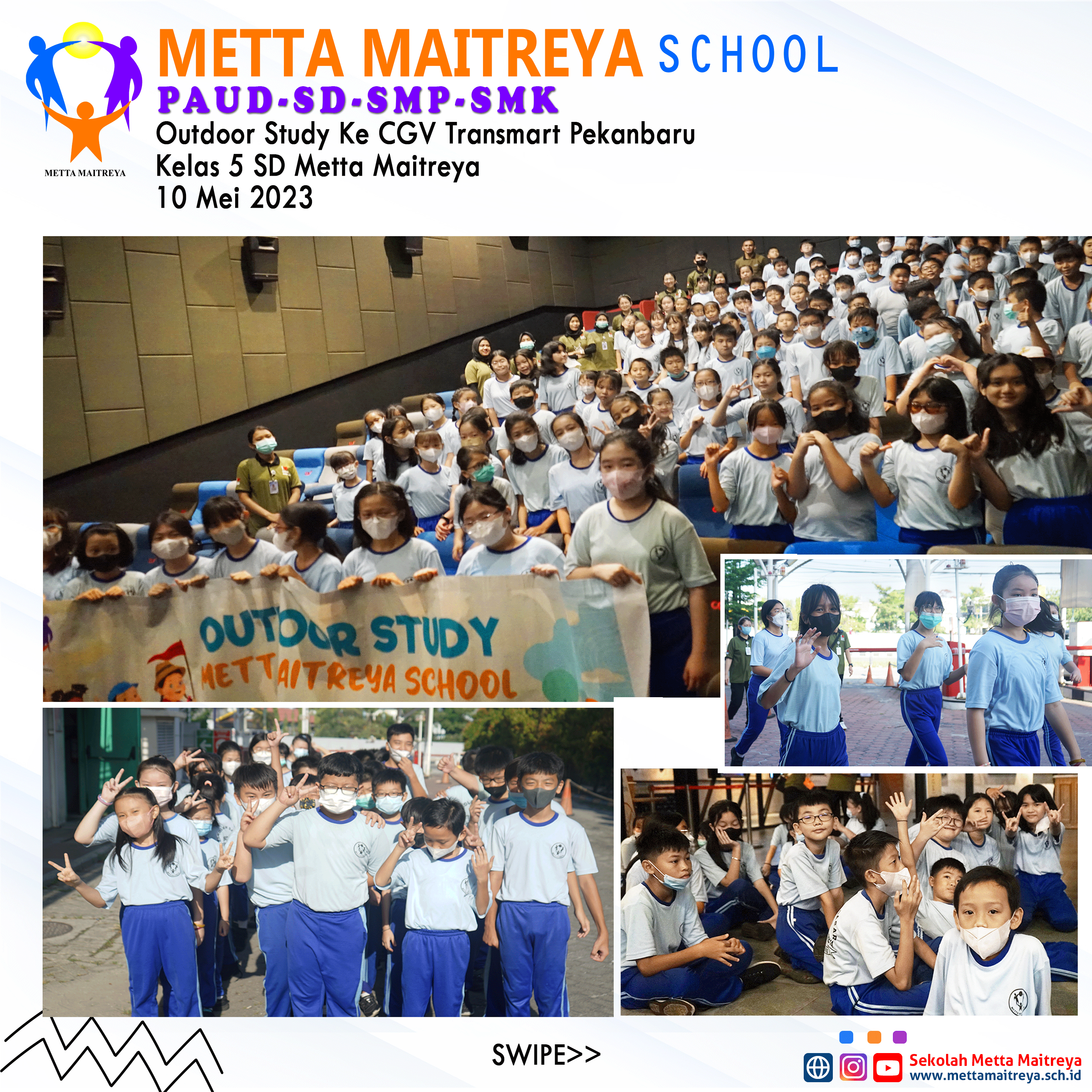 Outdoor Study ke CGV Transmart Pekanbaru Kelas 5 | SD METTA MAITREYA